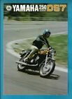 YAMAHA 250 STREET DS7 MOTORCYCLE 4 PAGE BROCHURE 