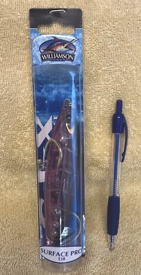 Williamson Lures Surface Pro 130, Black/Purple, 1-5/8oz, 5.25” Long, Salt-Fresh - Image 1 of 4