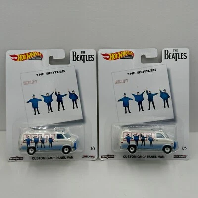 ЛОТ ИЗ 2 HOT WHEELS PREMIUM THE BEATLES СПЕЦИАЛЬНЫЙ ФУРГОН GMC ПАНЕЛЬ НАСТОЯЩИЕ РАЙДЕРЫ ЛОТ P40 - Изображение 1 из 4