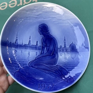 Royal Copenhagen Blue Little Mermaid 3rd Edition Collector Plate 1972 - Picture 1 of 7