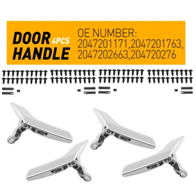 4X Manija de puerta interior izquierda derecha para Mercedes-Benz C350 3,5 L 2008-2015 E Foto 1 de 4