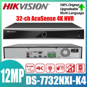 HIKVISION 32CH NVR DS-7732NXI-K4 4K 12mp 1.5U AcuSense 32channel video Recorder - Picture 1 of 10