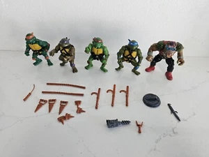 5 figuras de colección Playmates años 80 TMNT cabeza blanda adolescentes mutantes tortugas ninja - Imagen 1 de 13