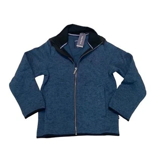 Nautica Jacket Sweater Full Zip Fleece Youth Size Medium Boys 10 / 12 New - Picture 1 of 5