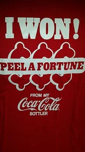 Coca Cola Peel A Fortune T-Shirt Shirt Tee Shirt NEW Never Worn Vintage - Picture 1 of 5