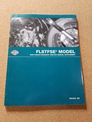 Harley Davidson 2006 modelo FLSTFSE2 manual de servicio suplemento P/N 99494-06 Foto 1 de 3