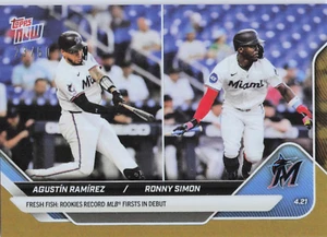 2025 Topps Now Card 96 Ramirez / Simon MLB Firsts 23 /50 -Free Shipping Always! - Picture 1 of 2