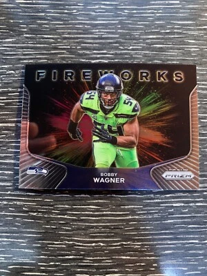 2020 Panini Prizm Fireworks Bobby Wagner Seattle Seahawks #24 - Image 1 of 2