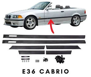 For BMW 1992-1998 E36 M3 style Cabrio 2Door BODY SIDE MOLDING Door MOULDING TRIM - Picture 1 of 5