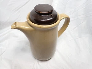 Very nice! Vtg Hearthside Hand Painted Stoneware Lidded Pitcher Japan 9.5" Brown - Picture 1 of 6
