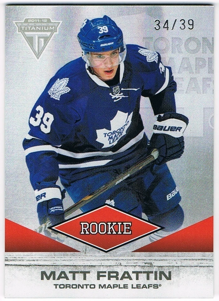 2011-12 PANINI TITANIUM ROOKIE JERSEY NUMBER #156 MATT FRATTIN 34/39 !! RC - Image 1 of 1
