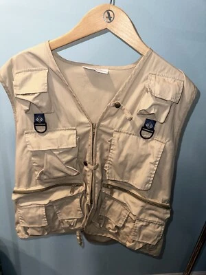 Chaleco de Pesca COLUMBIA HENRY'S TENK Talla XL Parche Mosca Extra Grande Muchos Bolsillos Foto 1 de 4