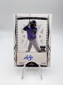 2022 Leaf Trinity Baseball Adael Amador RC Auto #8/99