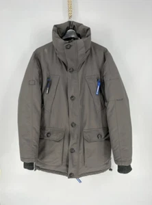 🔥 Rare IDRIS ELBA x SUPERDRY 1st AD Aviator Down Parka Jacket – Size L – Gray - Picture 1 of 13
