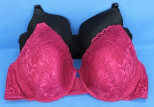Ambrielle Everyday Full Figure Underwire Lined T-shirt Bra Lot Size 42D #H1678 - Picture 1 of 6