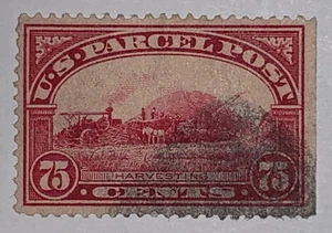 TRAVELSTAMPS: 1912-13 US Stamps Scott # Q11, Harvesting, 75 cents, used, ng - Picture 1 of 5