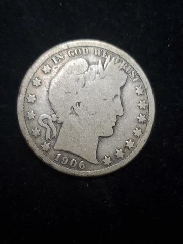 1906 o barber half dollar Good Condition *f73 Cover
