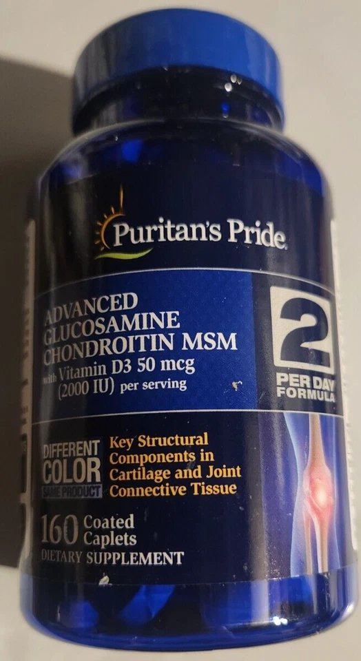 Puritan's Pride Triple Fuerza 1500mg Glucosamina Condroitina y Msm 160Caps Eeuu - Imagen 1 de 2