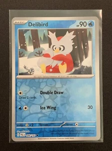 Delibird (Lámina inversa) | 046/193 | Común | S&V: Paldea Evolved | Juego de cartas coleccionables Pokémon - Imagen 1 de 3