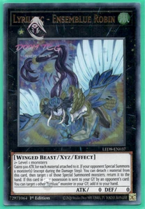 Yugioh! Lyrilusc - Ensemblue Robin LED8-EN037 (UR) 1st Ed "Lyrilusc Support" - Picture 1 of 1