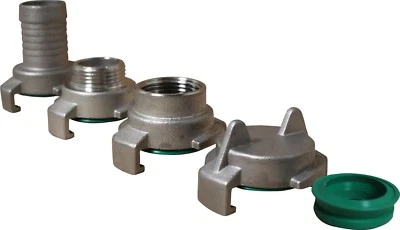 MARKENLOS Edelstahl Gartenkupplung GK - Schnellkupplung GEKA kompatibel, Viton-Dichtung