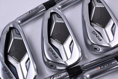 Ping G430 Irons / 5-PW+45+50 / Orange Dot / Regular Flex Ping AWT 2.0 Shafts - Image 1 of 4