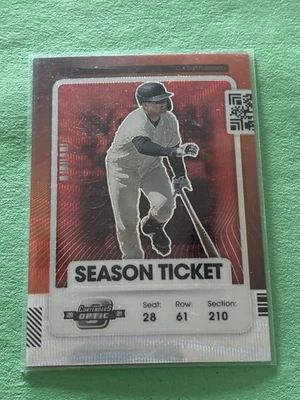 Buster Posey Red Wave Season Ticket 2021 Panini Contenders Optic #34 - Image 1 of 2