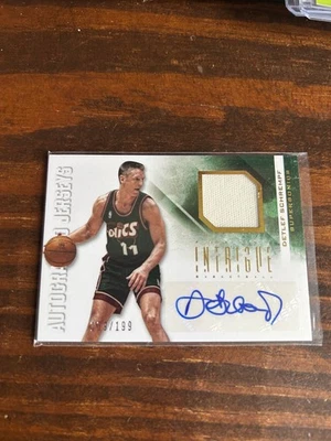 2012-13 Panini Intrigue Detlef Schrempf Auto Autograph GU Relic Jersey /199 - Image 1 of 2