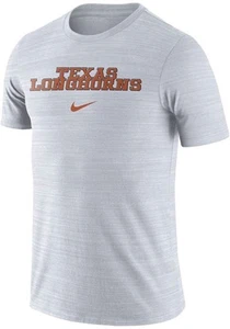 NIKE TEXAS LONGHORNS WEISS VELOCITY GFX KURZÄRMLIGES T-SHIRT Größe Large Dri-Fit - Bild 1 von 4