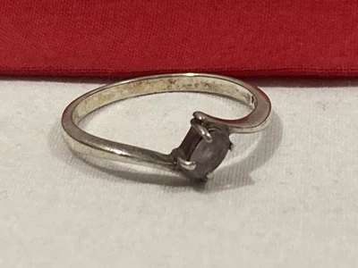 Vintage AVON 925 RJ Signed Sterling Silver Blue Amethyst Band Ring SIZE 7.75/8 - Image 1 of 4