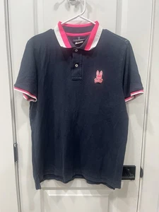 physco bunny polo Size 5 Color Blue/pink/white Pre Own Condition - Picture 1 of 11