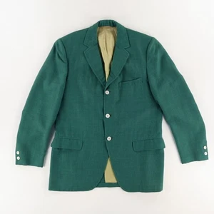 VTG Grimmer's Cotton Tweed Blazer Jacket Green Men's 38 - Picture 1 of 7