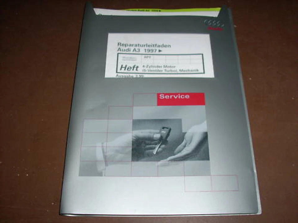 Manual de Taller Audi A3 4 Cilindro Motor, Desde 1997 - Imagen 1 de 1
