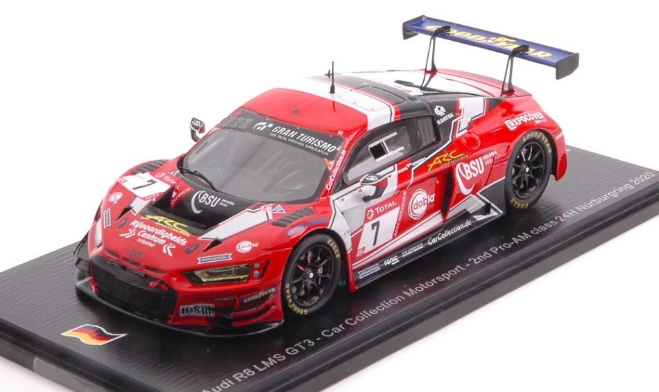 Spark Model AUDI R8 GT3 N.7 2nd PRO-AM 24 H NURBURGRING 2020 DONTJE-ORTMANN-NIED - Immagine 1 di 1