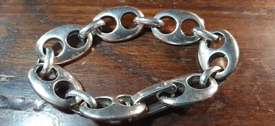 Antico Bracciale - Argento -maglia Marinara Grande  -Artigianale - Immagine 1 di 4