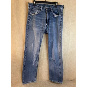 Levi's Distressed Denim Jeans verwaschene Waschung klassische Passform Herren Größe 33 x 32 - Bild 1 von 11