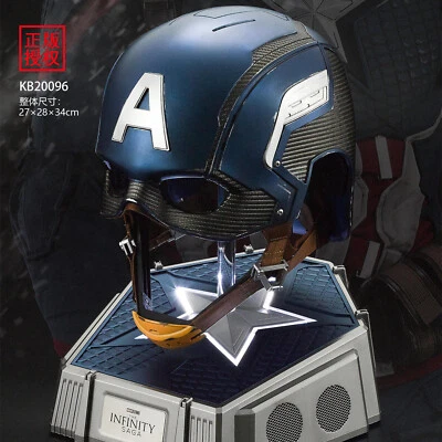 ¡Envío a Estados Unidos! Máscara de casco Capitán América 1:1 portátil con accesorios de altavoz Bluetooth Foto 1 de 4