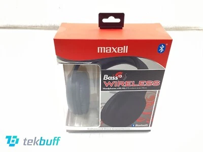 Maxell 199793 Bass 13 On-Ear Headphones w/ Microphone - Bluetooth, Black - Image 1 of 3
