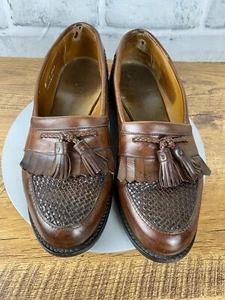 Mocassini tessuti Allen Edmonds ""Cody"" 1849 peperoncino marrone nappa da uomo 8 D - Foto 1 di 19