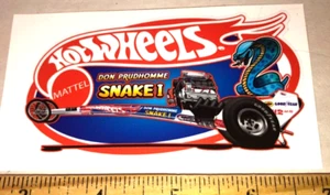 BLOWOUT SALE! Don Prudhomme SNAKE I Hot Wheels WHEELIE Front Engine Drag Aufkleber - Bild 1 von 1