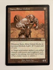 Karn, Silver Golem - Urza's Saga - Magic Mtg Card - VLP NM Artifact Rare