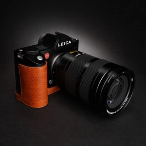 Cubierta de cuero genuino hecha a mano para cámara media estuche bolso para Leica SL SL2 Typ601 - Imagen 1 de 21