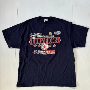 Vintage Boston Red Sox 2004 American League Champions T Shirt Size XL Dynasty - Picture 1 of 7