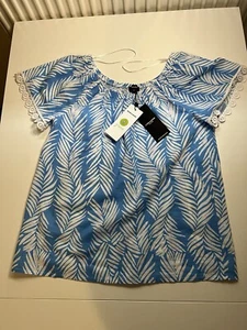 More & More Bluse Shirt Hellblau Kurzarmbluse Gr. 34 Neu Np: 75,99€ - Bild 1 von 22