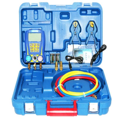 WK-6889 Refrigeration Vacuum Gauge Pressure Tester Digital Meter Manifold Gauge - Image 1 of 4