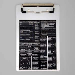 Metal VFR  Pilot’s Flight Reference Clipboard Kneeboard Clipboard - Bild 1 von 8
