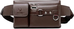 WEIXIER Unisex Hüfttasche Gürteltasche Bauchtasche mit Organizer Kunstleder - Picture 1 of 9