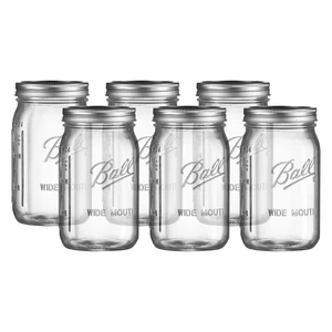 Ball Wide Mouth Glass Mason Jars with Lids and Bands, Used for Canning, - Picture 1 of 1