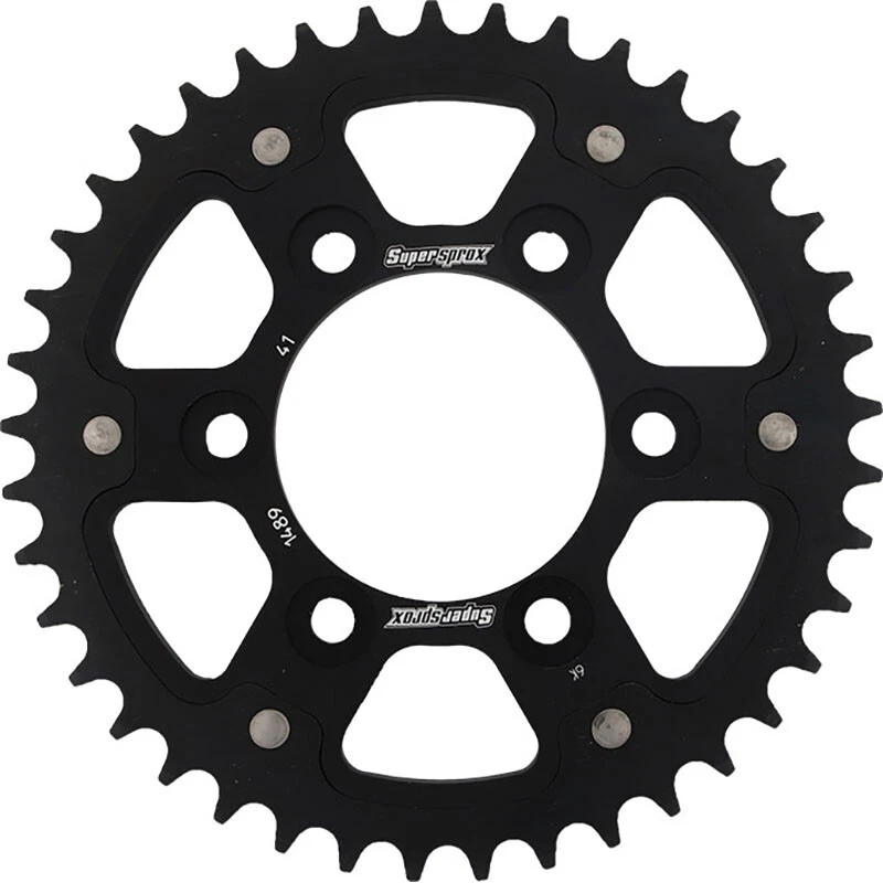 PIÑÓN TRASERO SIGILOSO SUPERSPROX ALUMINIO/STL 41T-525 NEGRO Kawasaki KLZ1000 Versys Foto 1 de 1