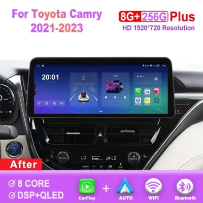 Camry 12.3 inch Screen Android Car Radio For Toyota Camry 2021-2023 Head Unit - Image 1 of 4